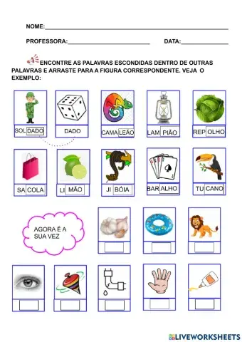 Palavra dentro de palavra