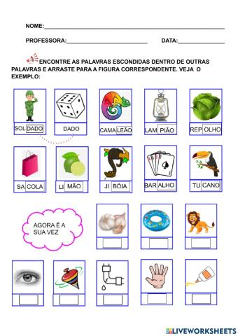 Palavra dentro de palavra