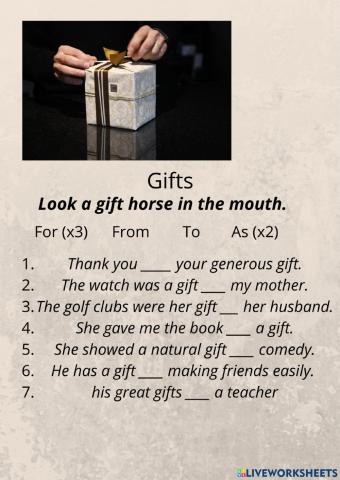 Gifts