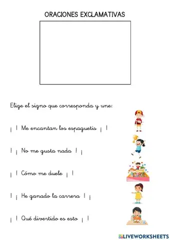 Oraciones exclamativas