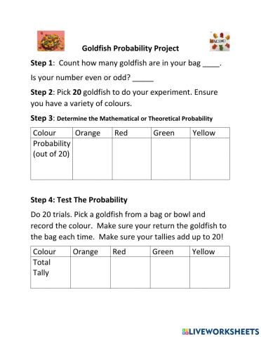 Goldfish Probability Project