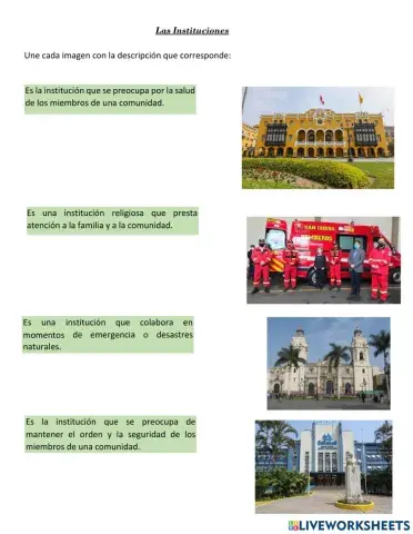 Instituciones de la localidad