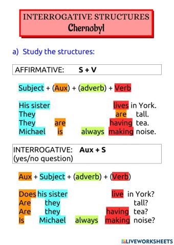 Interrogative structures - Chernobyl - mobile