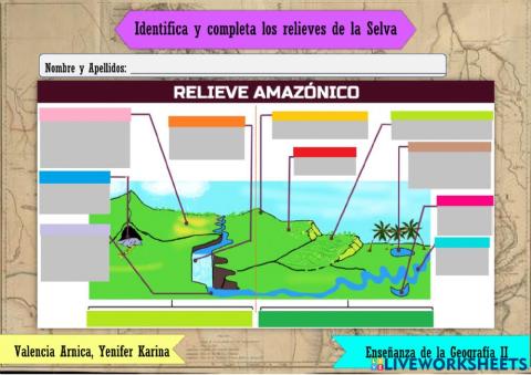 Relieves de la selva