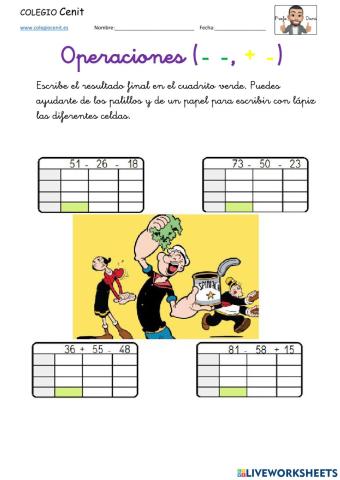 Sumirrestas y doblerrestas