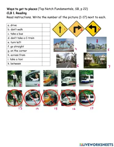 CLB 1 Reading Directions