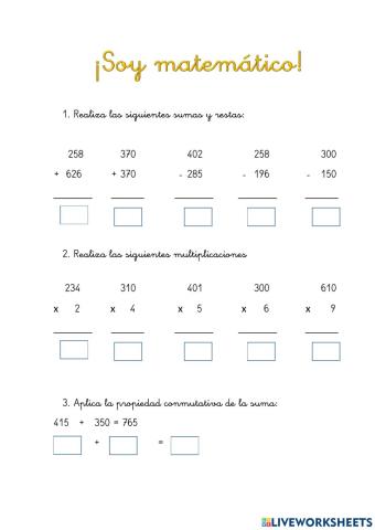 ¡Soy matemático!