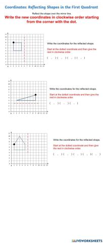 Reflection math 1 quadrant