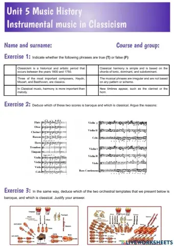 Unit 5 Instrumental music in Classicism