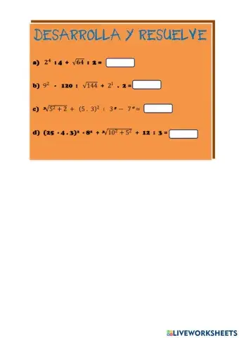 Cálculos combinados