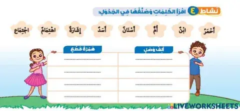 همزة الوصل والقطع