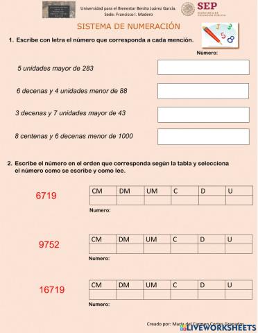 Sistema de Numeración