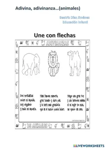 Adivina, adivinanza (Animales)