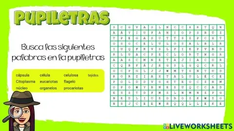 Pupiletras La célula
