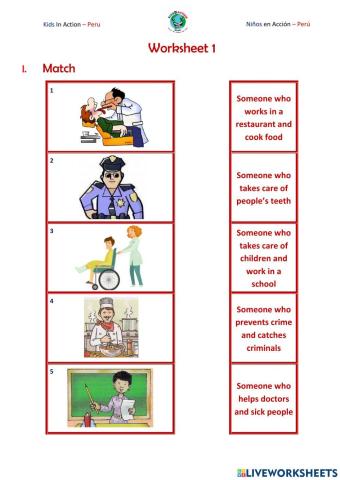 Movers A1.1.4 Class 1 Jobs