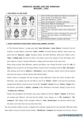The Norwood Mystery TEST