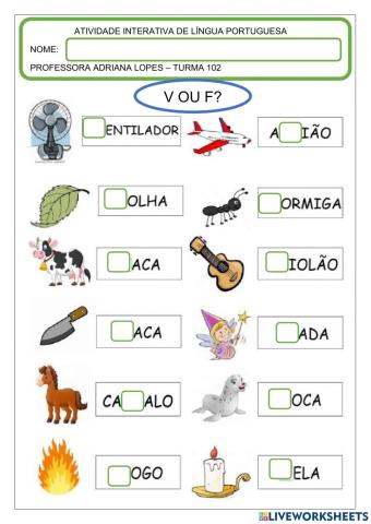 Atividade de português