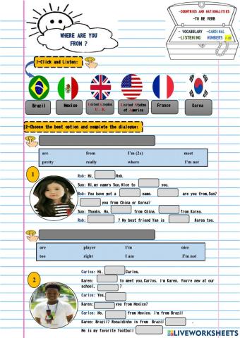 Countries and nationalities