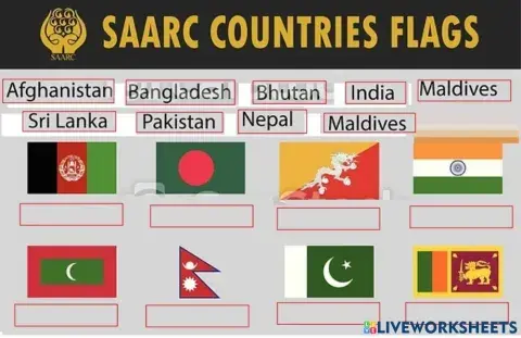 Flags of SAARC countries