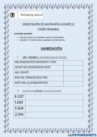 Ejercitación de matemática ii