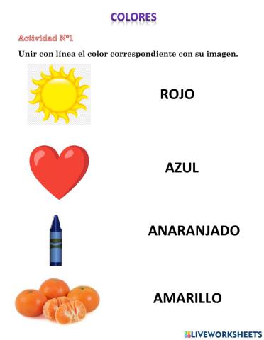 Actividades de los colores