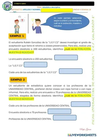 Población, muestra e individuo