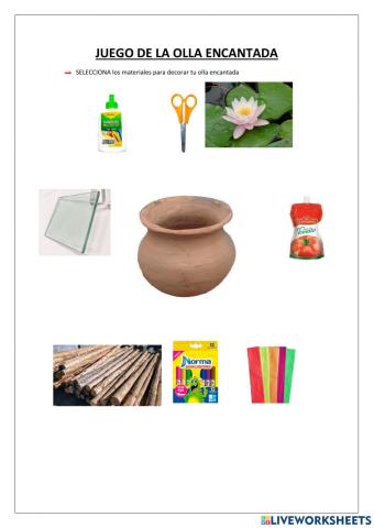 Juego de la olla encantada