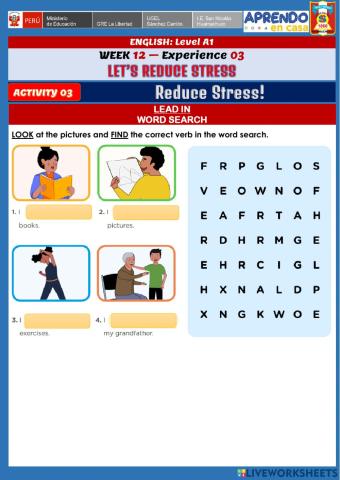 Week 12 - A1 - Experience 3 - Activity 3. Reduce Stress!