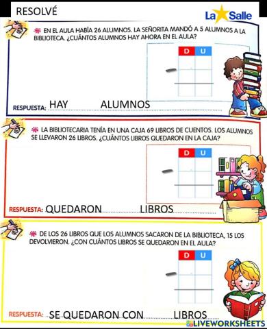 Situaciones de resta