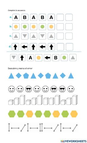 Sigue las secuencias