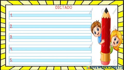 Dictado de Oraciones
