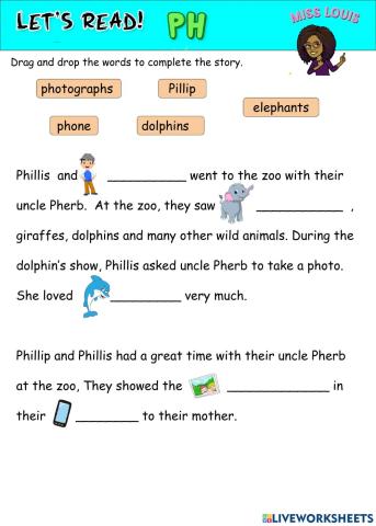 Word building-reading ph words
