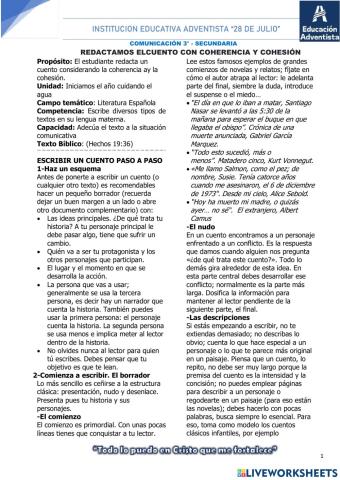 Redactamos el cuento