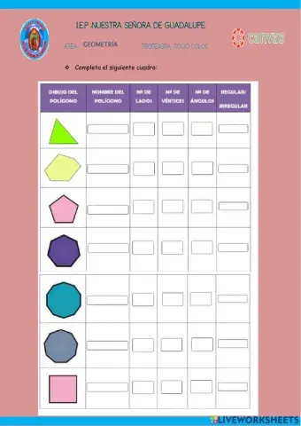 Conociendo los polígonos regulares e irregulares