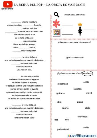 Canción: español para extranjeros