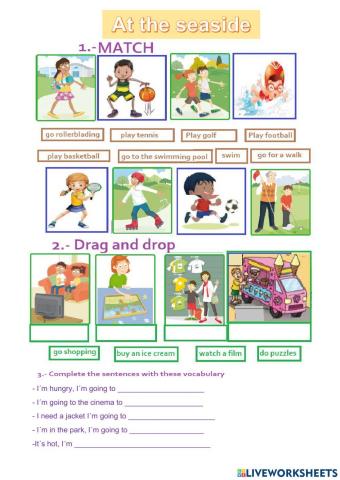 At the seaside vocabulary