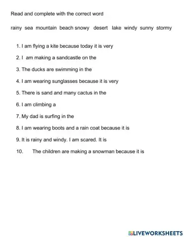 Weather and Natural Features