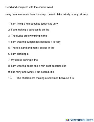 Weather and Natural Features