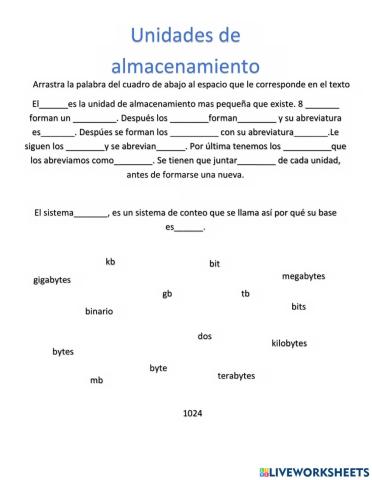 Unidades de almacenmiento