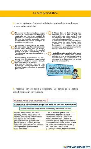 La nota periodística