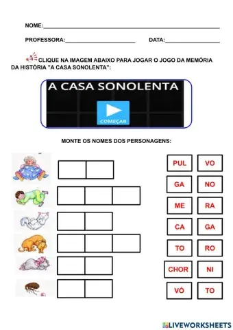 Memória A CASA SONOLENTA