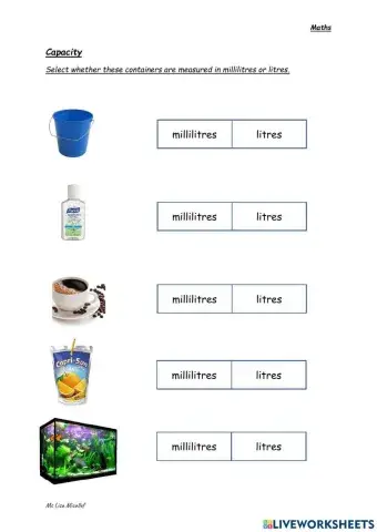 Liters and Mililiters