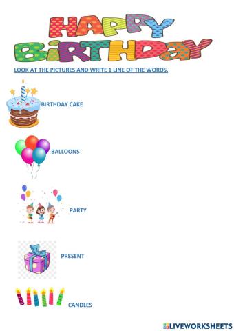 Happy birthday words