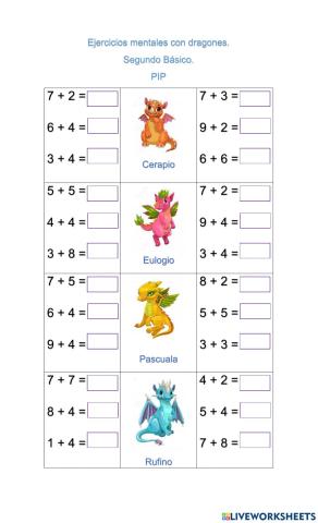 Dragones matemáticos