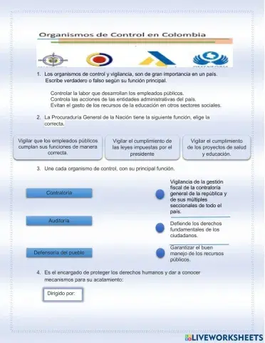 Organismos de control