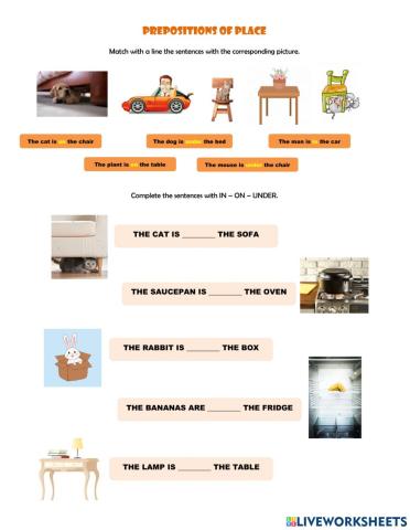 Prepositions of place