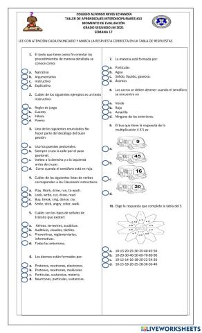 Evaluación de aprendizajes -13
