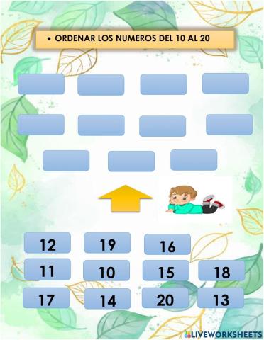 Numeros del 10 al 20