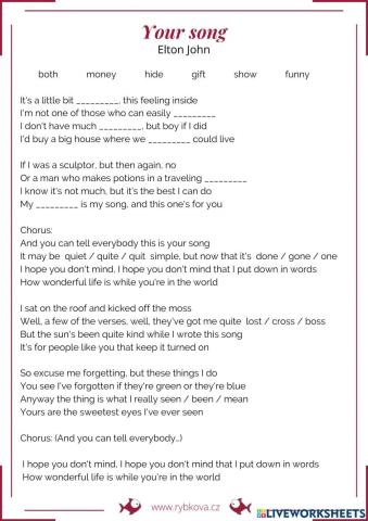 Your song - Elton John