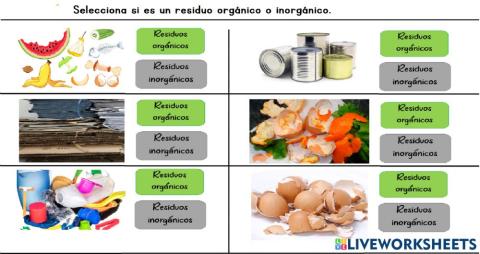 Orgánico e Inorgánico